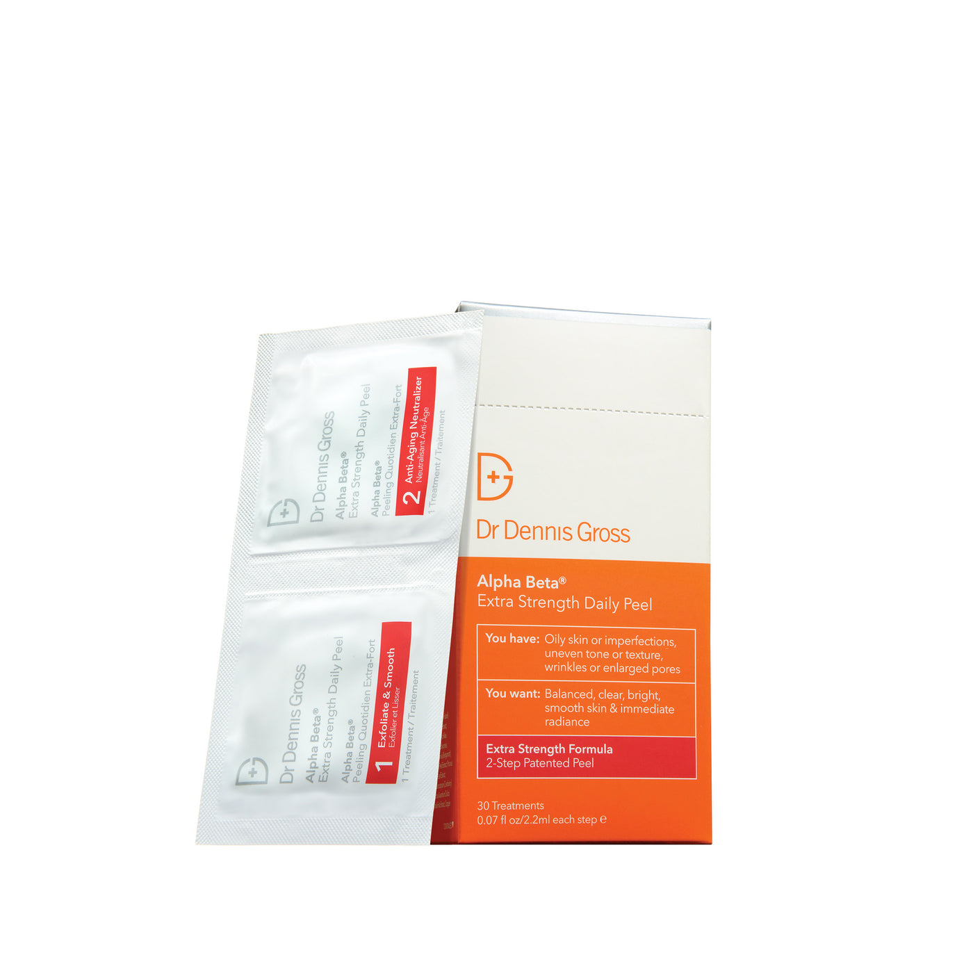 Dr.Dennis Gross Skincare Alpha Beta™ Extra Strength Daily Peel (30 engangs servietter)