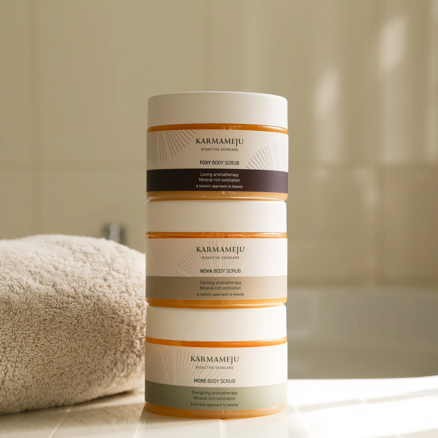 Karmameju Calming aromatherapy NOVA Salt Body Scrub, 300 ml