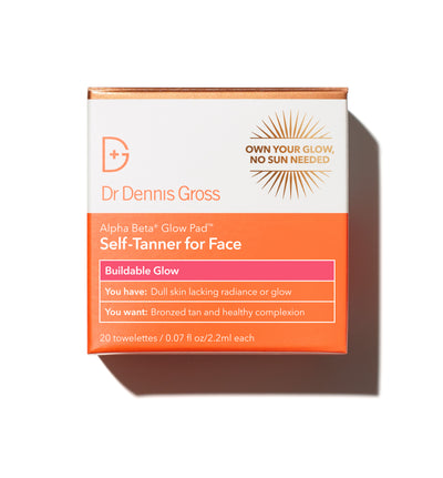 Dr.Dennis Gross Skincare Alpha Beta Glow Pad Intense Glow Self-Tanner for Face -Servetter,20 st