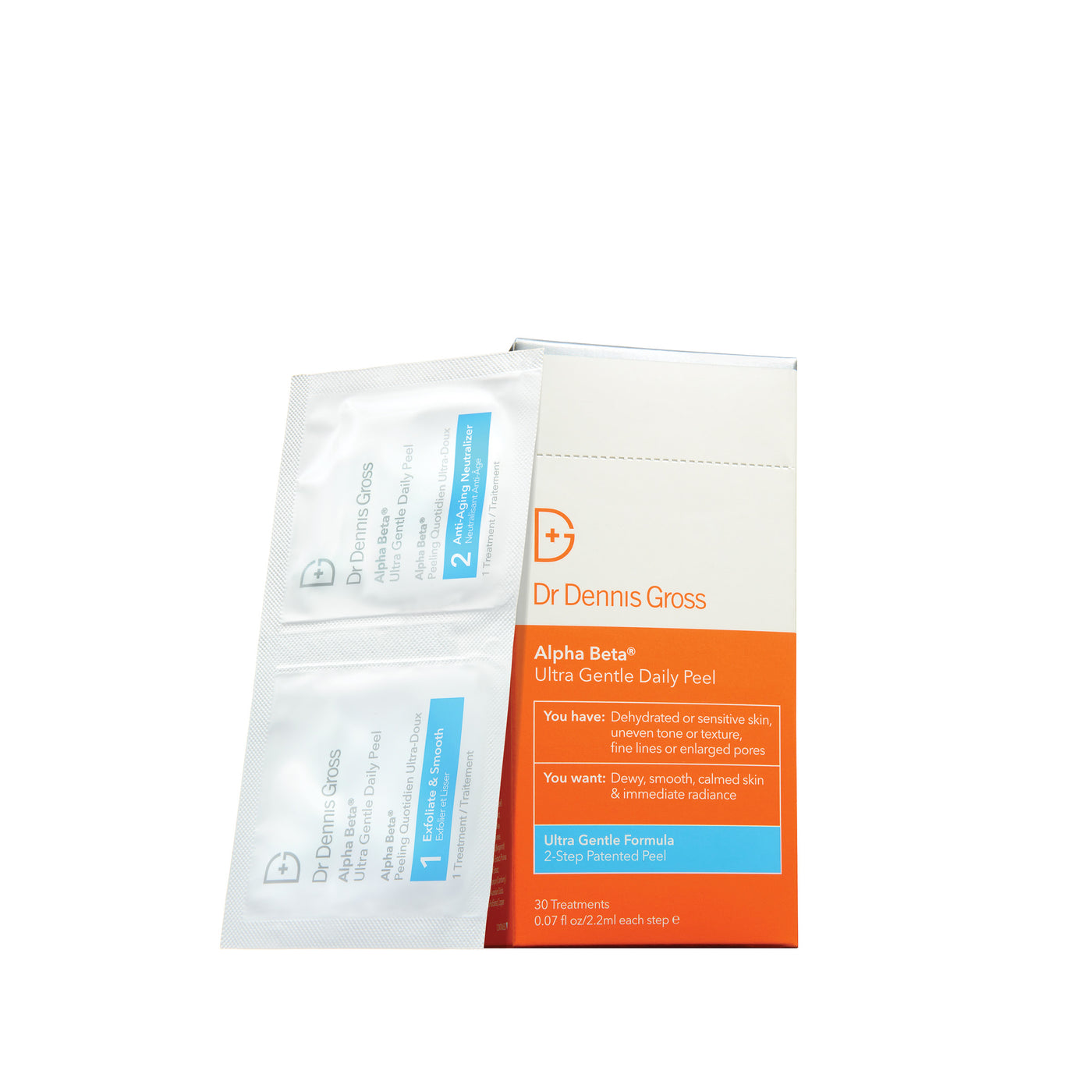 Dr.Dennis Gross Skincare Ultra Gentle Peel ( 30 engangs servietter)