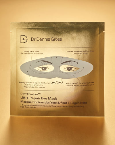 Dr.Dennis Gross Skincare DermInfusions Lift + Repair Eye Mask, 4 st