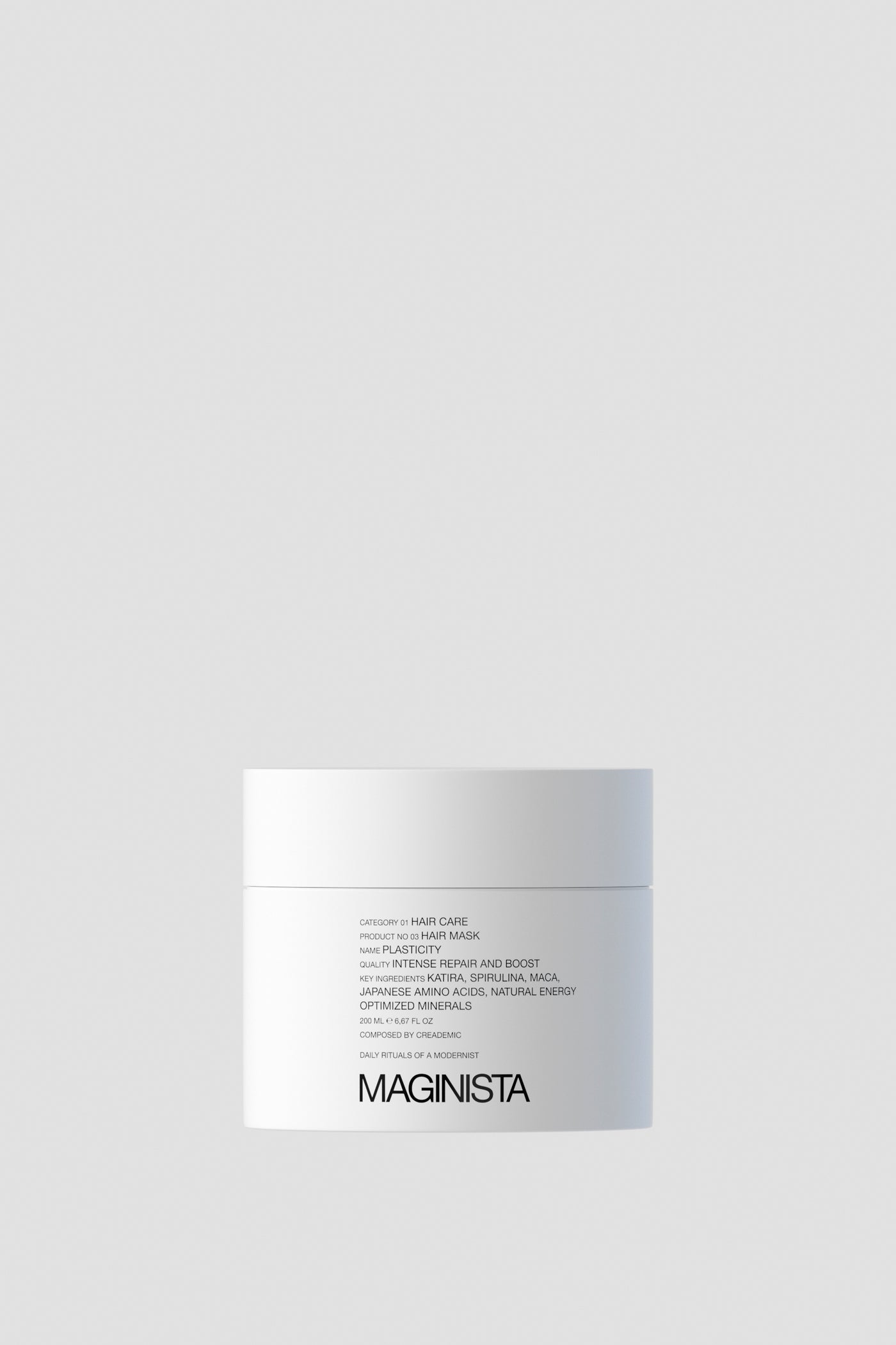 MAGINISTA THERAPIST PLASTICITY HAIR MASK PERFUME FREE 200 ML