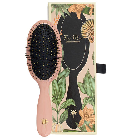 Fan Palm  Wet Nylon Brush - Beach Rose M