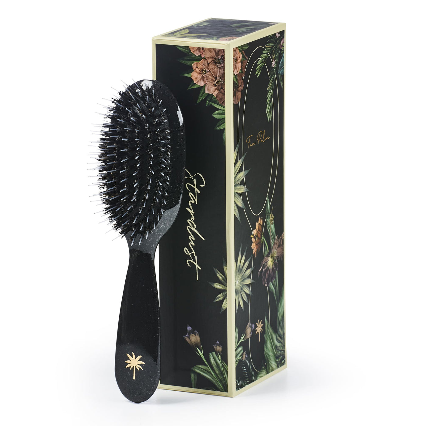 Fan Palm  Boar and Nylon Brush Small - STARDUST