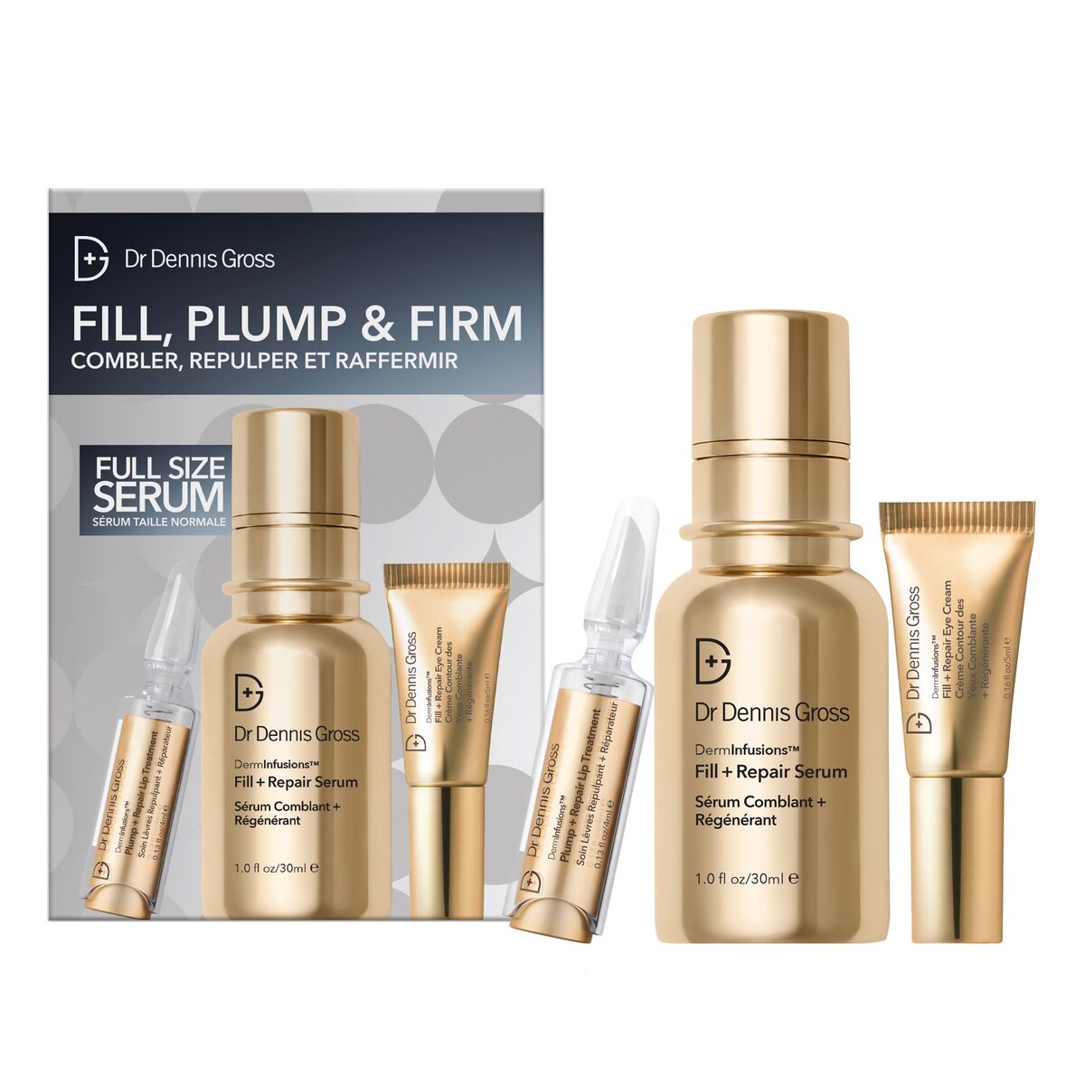 Dr.Dennis Gross Skincare DermInfusions Fill, Plump & Firm Kit
