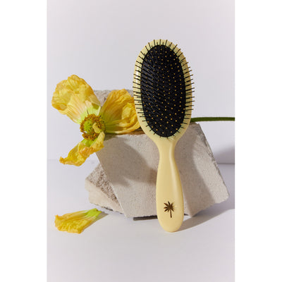 Fan Palm  Wet Nylon Brush - Sunshine, yellow with glitter  M