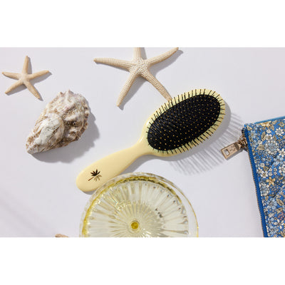 Fan Palm  Wet Nylon Brush - Sunshine, yellow with glitter  M