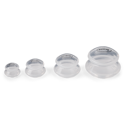 Massasjepistol og Manuelt Massasjeverktøy - Fasciq Cupping Set of 4 sizes/Cellulite set