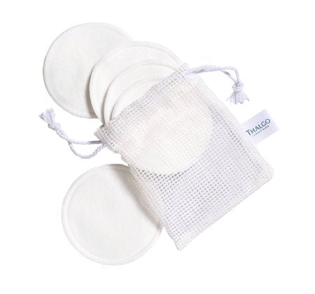 Thalgo Face Care Kit, økologisk bomull pads, 5 st