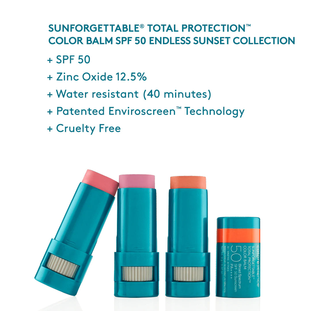 SUNFORGETTABLE® TOTAL PROTECTION™ COLOR BALM SPF 50 ENDLESS SUNSET COLLECTION - begrenset opplag!