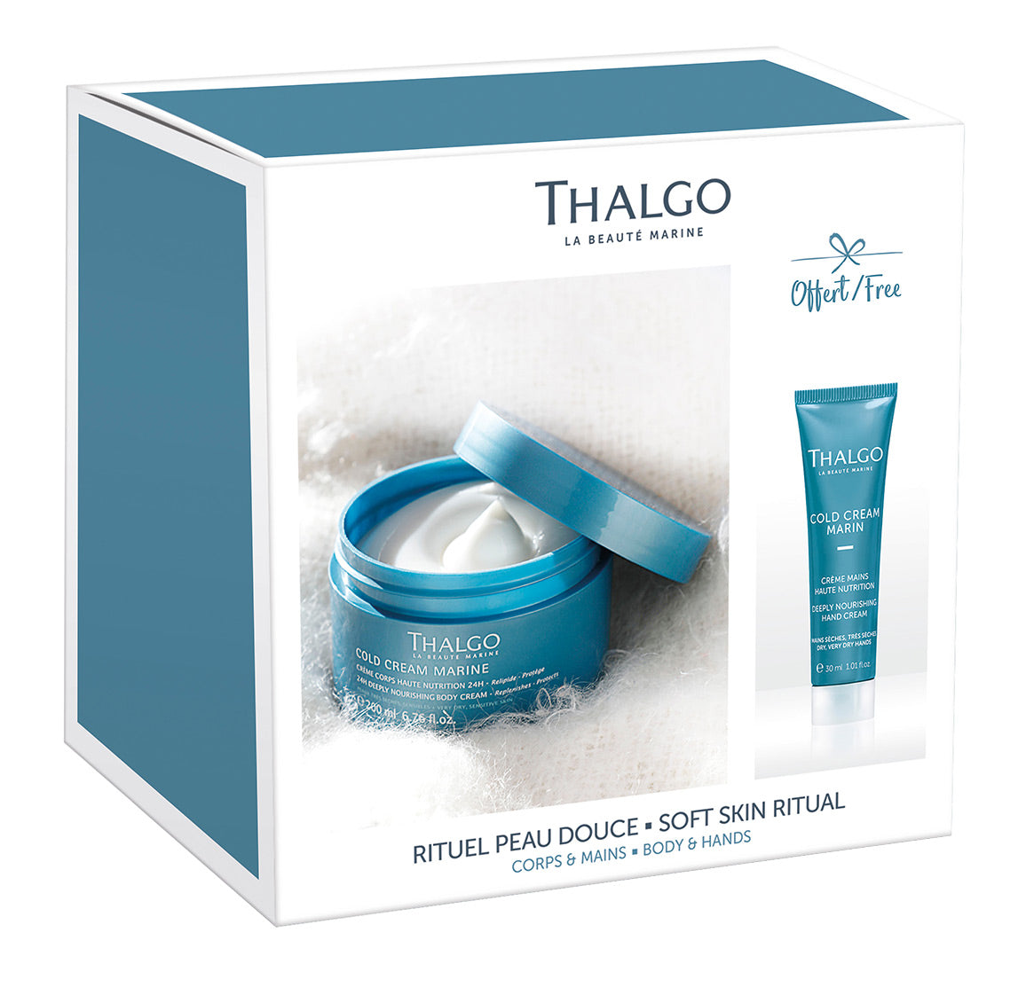 Thalgo Soft Skin Ritual Body kit med Body Cream og håndkrem